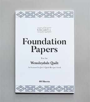 Wensleydale Foundation Papers Foundation Piecing Jen Kingwell Designs