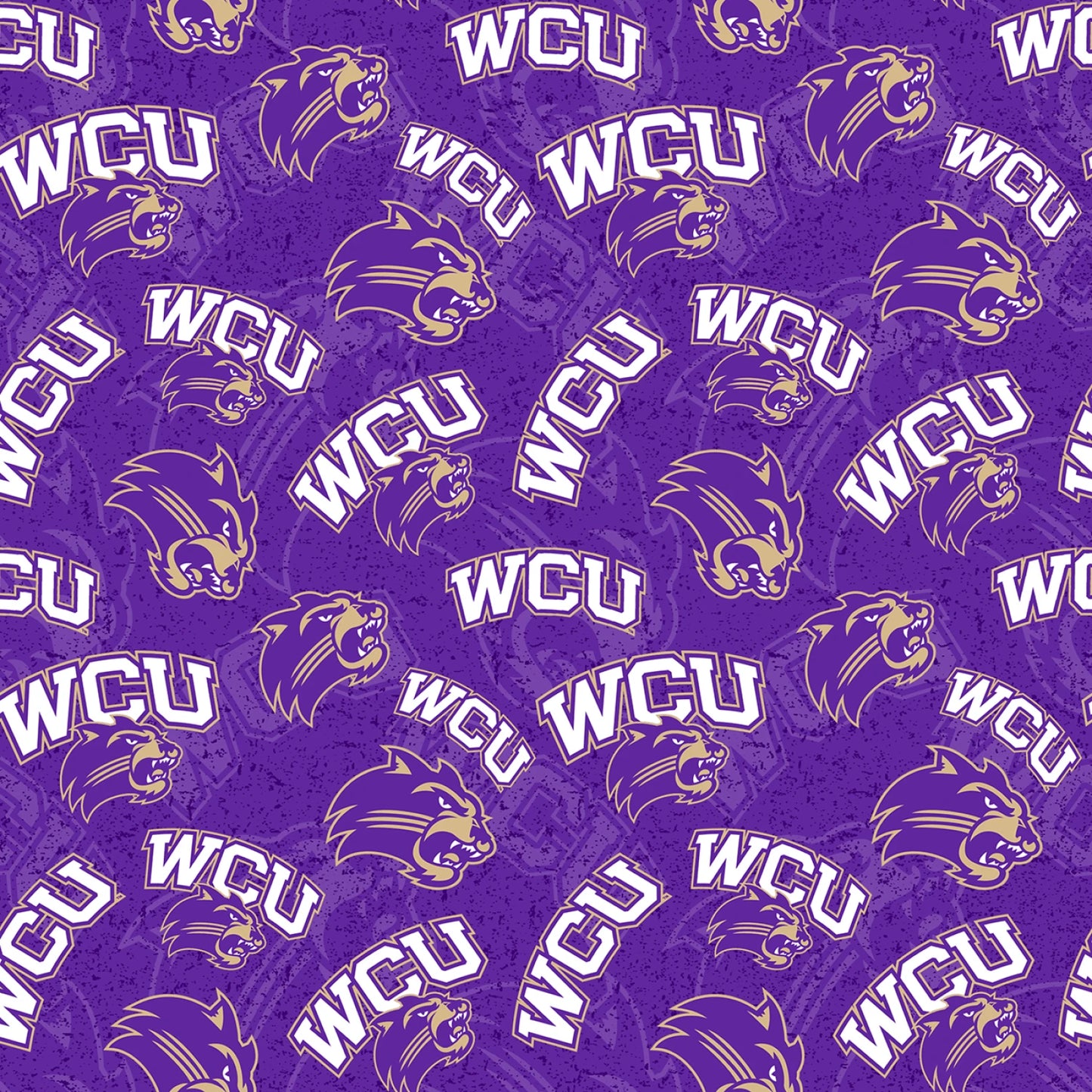 Western Carolina Catamounts NCAA College Tone on Tone Sykel Enterprises Cotton Fabric WCA-1178