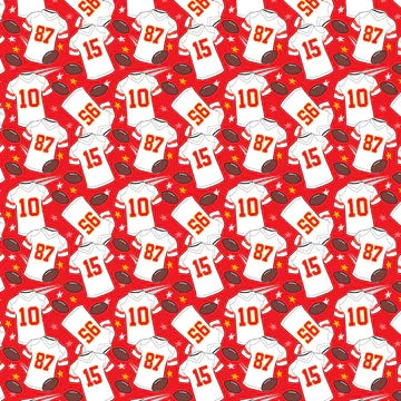 What a Catch Season 3 Jerseys Red Paintbrush Studios Cotton Fabric PBS-120-26352