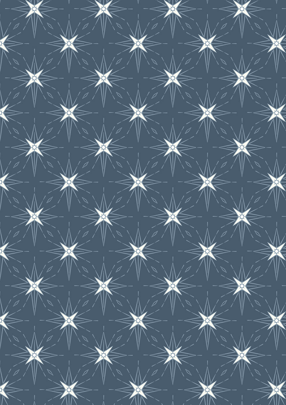 Where the Sky Dances North Star Dark Blue Pearl Lewis and Irene Cotton Fabric LI-L64C