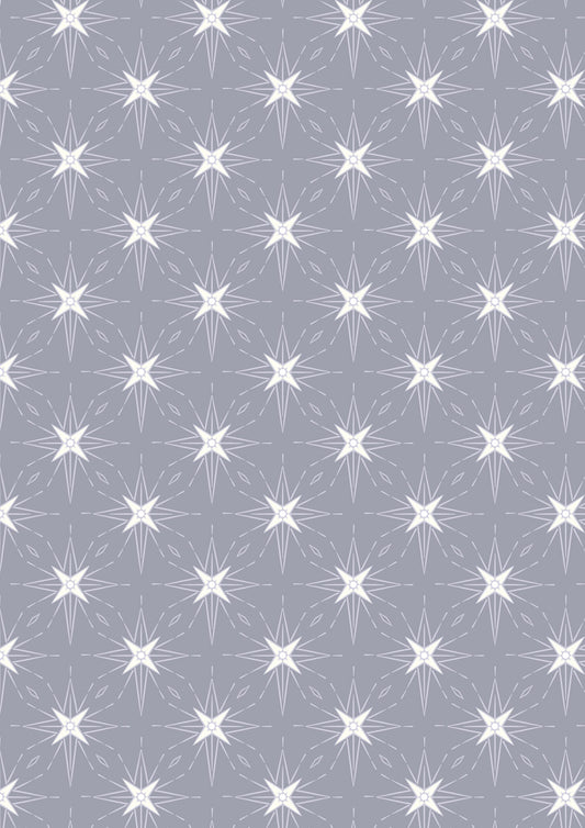 Where the Sky Dances North Star Warm Gray Pearl Lewis and Irene Cotton Fabric LI-L64B