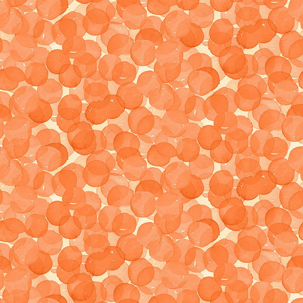 Whimsy Daisical II Dots Orange Keri Schneider Blank Quilting Cotton Fabric