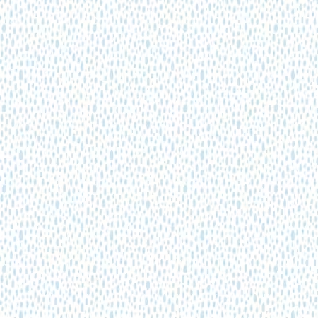 Whimsy II Rain Drops White Blue Heather Dutton P&B Textiles Cotton Fabric PB-WHM205690-WB