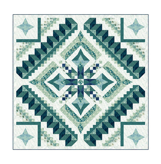 Whisper Above the Below Digital Quilt Top 88"x 88" Deborah Edwards and Melanie Samra Northcott Fabrics Cotton Fabric NC-DQ3619