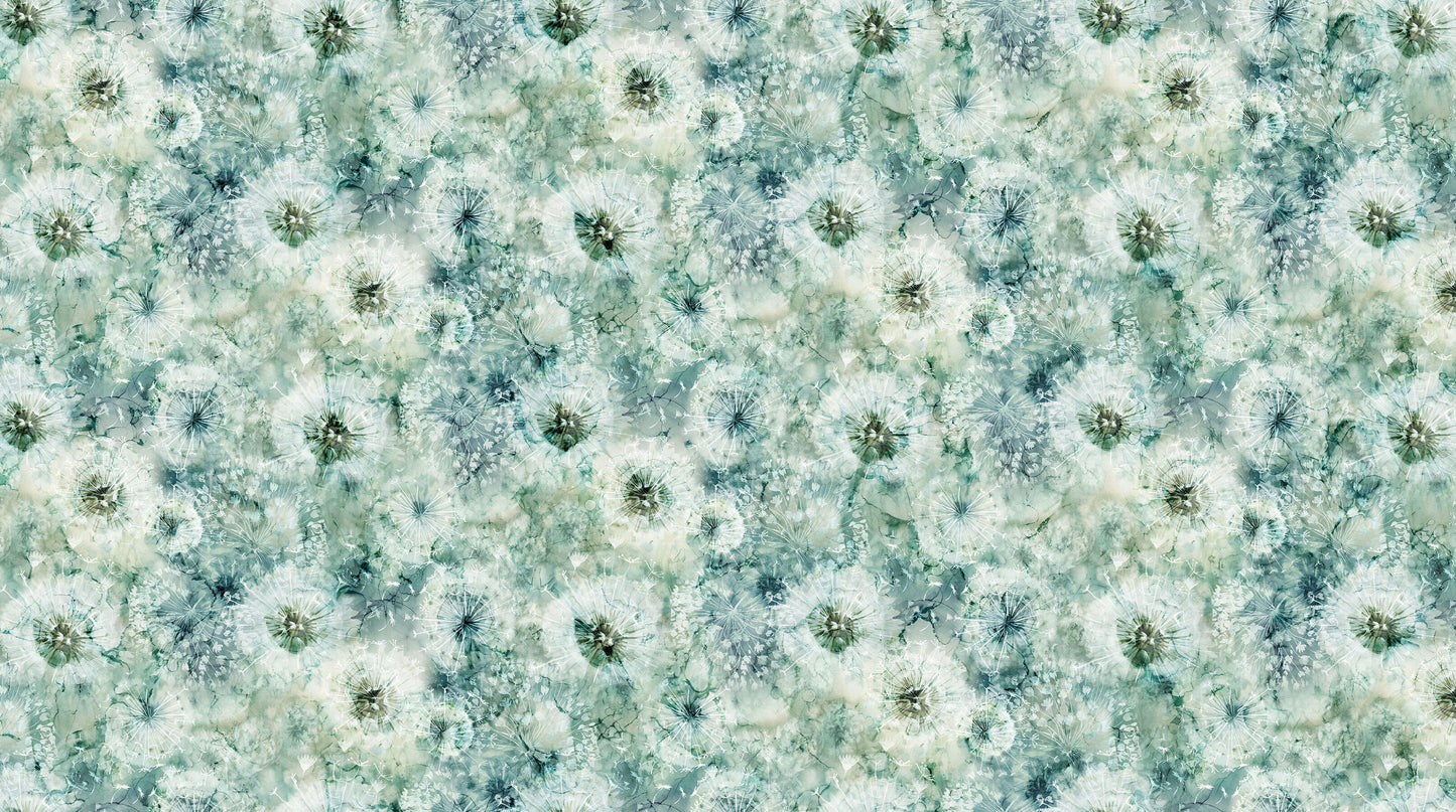 Whisper Packed Seed Pods Medium Teal Multi Deborah Edwards and Melanie Samra Northcott Fabrics Cotton Fabric NC-DP28702-64