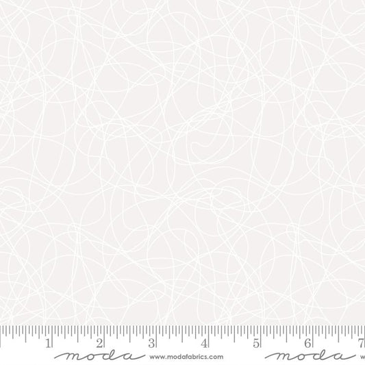 Whispers Tangles White Studio M Moda Cotton Fabric