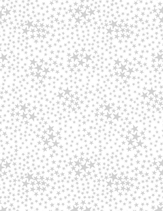 Basics Whiteout Tiny Patriotic Stars White Timeless Treasures Cotton Quilting Fabric TT-HUE-C7998-WHITE