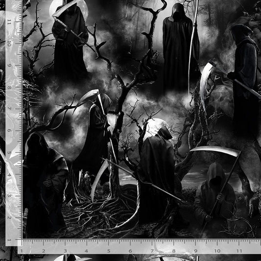 Wicked Grim Reaper Woods ReaperTimeless Treasures Cotton Fabric TT-WICKED-CD2762-REAPER