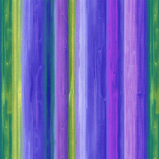 Wild Iris Abstract Stripes Iris Purple Chong-A Hwang Timeless Treasures Cotton Fabric