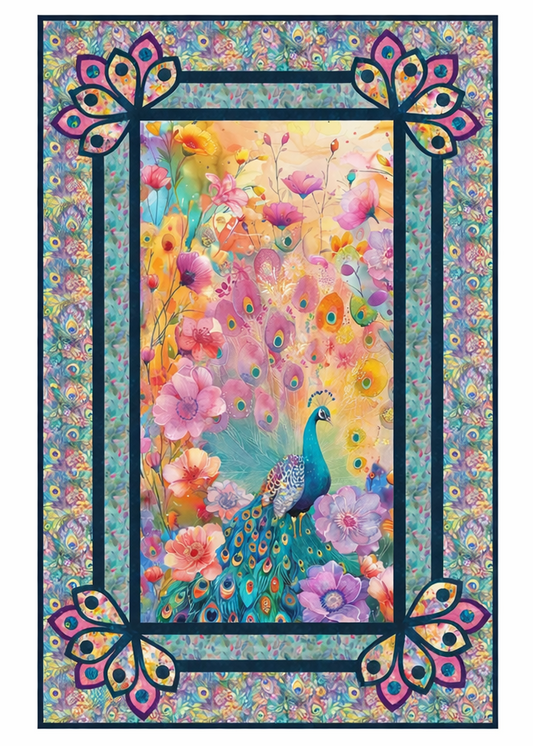 Wild Beauty Marketing Quilt Top Timeless Treasures Cotton Fabric TT-MKTGPNL-CD4074-WILD