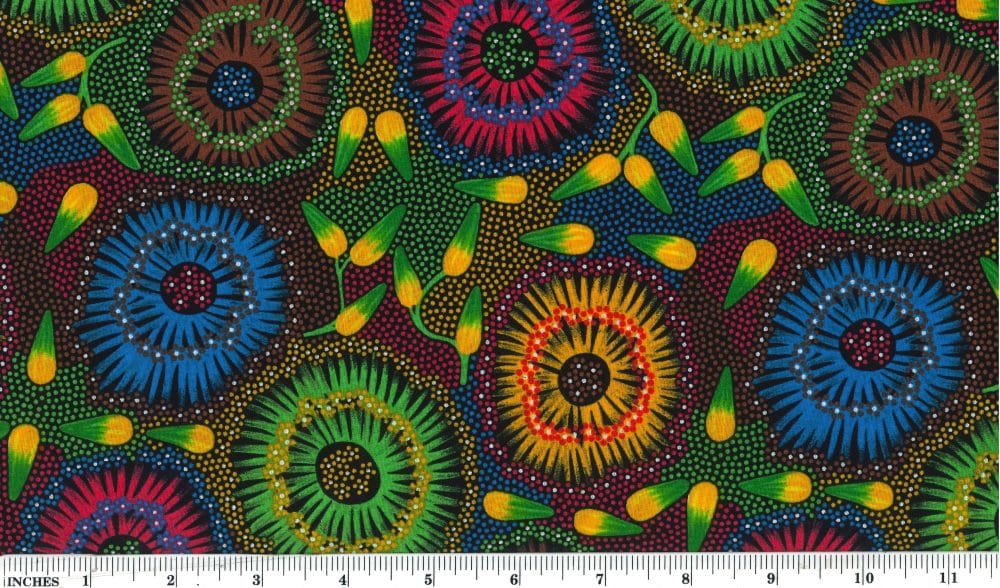Wild Bush Banana Multi Lauren Daneic M&S Textiles Australia Cotton Fabric MSTA-WBBM-Multi | US Fabric Shop