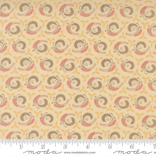 Wild Orchid Fern Fronds Vanilla Bean Blackbird Designs Moda Cotton Fabric MD-2773-11