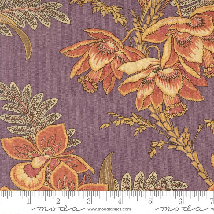 Wild Orchid Flower Moth Blackbird Designs Moda Cotton Fabric MD-2770-1 ...