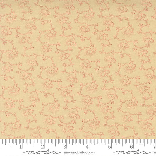 Wild Orchid Tropical Vine Petal Vanilla Bean Blackbird Designs Moda Cotton Fabric MD-2772-21