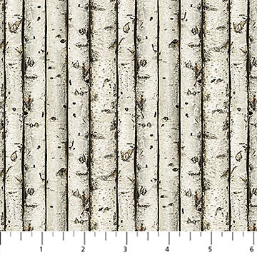Naturescapes Wilderness Birch Tree Beige Multi Greg Alexander Northcott Cotton Fabric