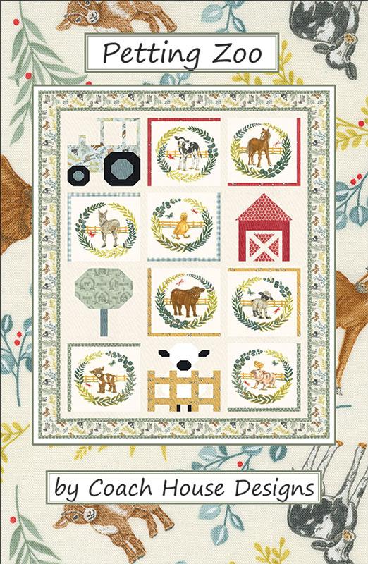 Willows Farm Petting Zoo 39"x50" Quilting Pattern Barb Cherniwchan Coach House Designs