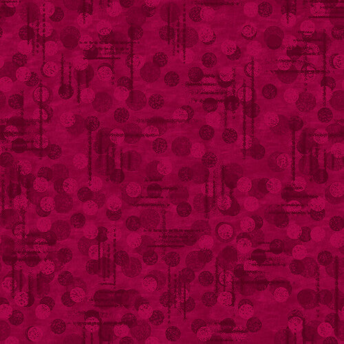 Wine Tonal Texture Blender Jot Dot II Blank Quilting Cotton Fabric