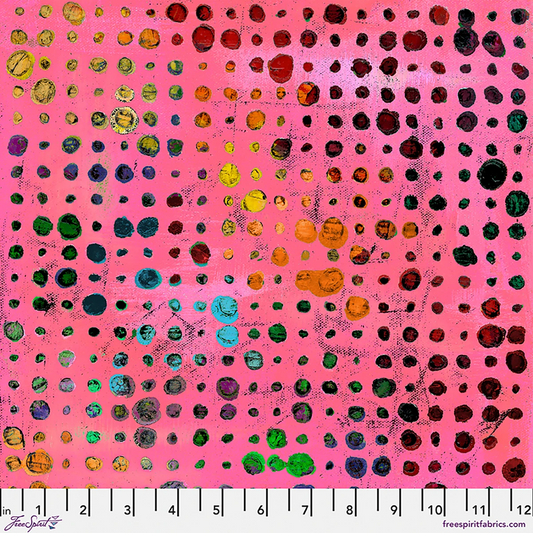 Wings of Wonder Glow Pink Sue Penn Free Spirit Cotton Fabric FS-PWSP004.PINK