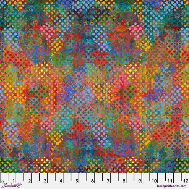 Wings of Wonder Pebbles Multi Sue Penn Free Spirit Cotton Fabric FS-PWSP118.MULTI