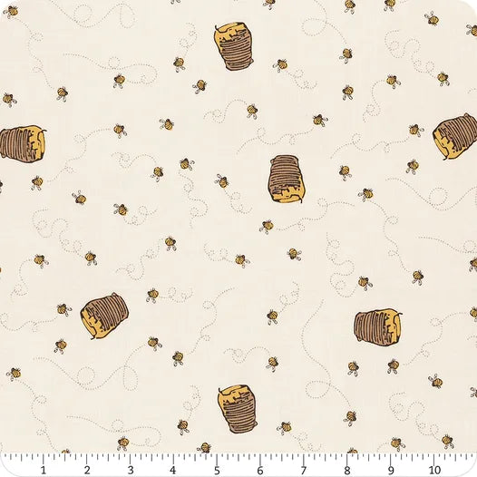 Winnie the Pooh Bees Cream Echo Park Riley Blake Designs Cotton Fabric RB-C17004-CREAM