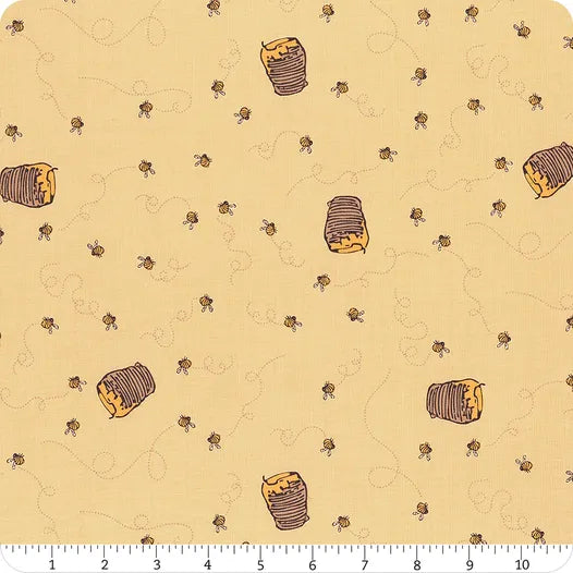 Winnie the Pooh Bees Sunshine Echo Park Riley Blake Designs Cotton Fabric RB-C17004-SUNSHINE