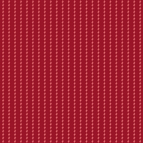 Winter Joy Stripe Red Hannah West Henry Glass Cotton Fabric