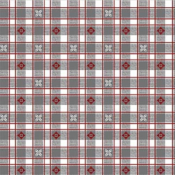 Winter Solstice Alpine Gingham Gray Michael Miller Cotton Fabric