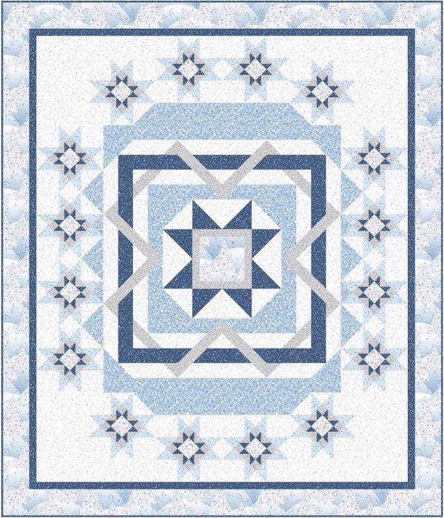 Winter Solstice Quilt Kit 59" x 69" Turnowsky Quilting Treasures