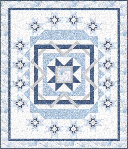 Winter Solstice Quilt Kit 59" x 69" Turnowsky Quilting Treasures