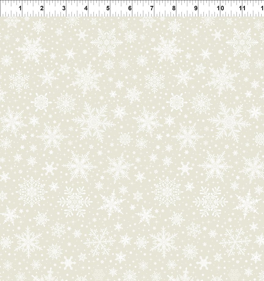 Winter Enchantment Snowflakes Cream Jason Yenter In The Beginnings Cotton Fabric ITB-6WEN-1