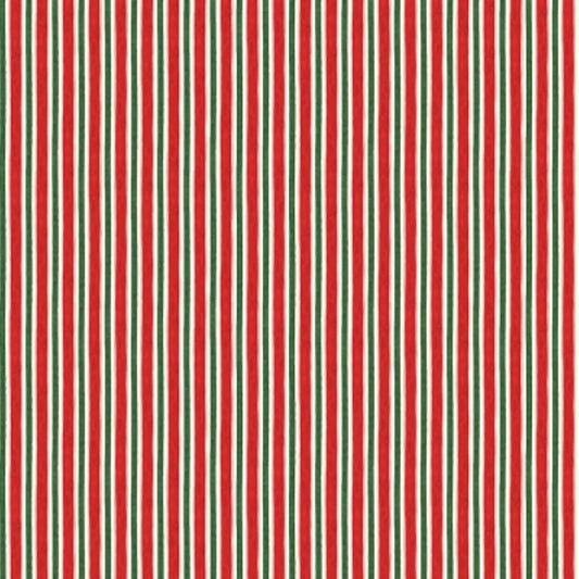 Winter Forest Stripe Cream Susan Winget Wilmington Prints Cotton Fabric