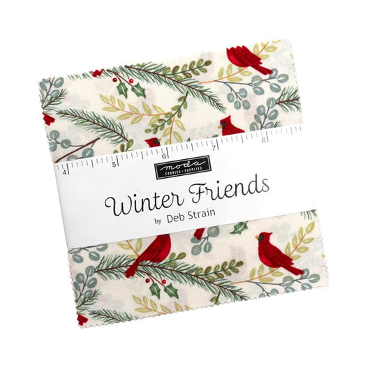 Winter Friends 5" Squares Charm Pack 42pcs Deb Strain Moda Cotton Fabric MD-56130PP