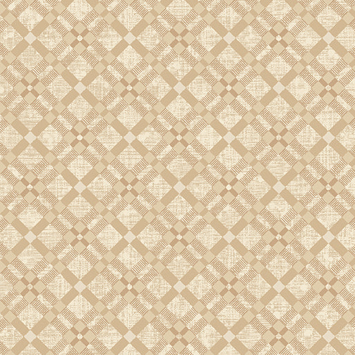 Winter Haven Winter Tartan Natural Rachel Rossi Benartex Cotton Fabric BE-16797-70
