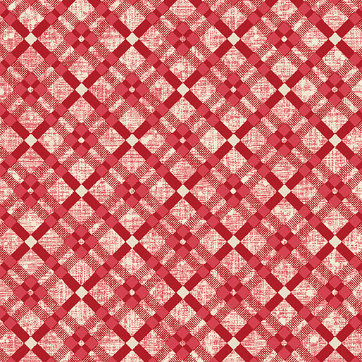 Winter Haven Winter Tartan Red Rachel Rossi Benartex Cotton Fabric BE-16797-10