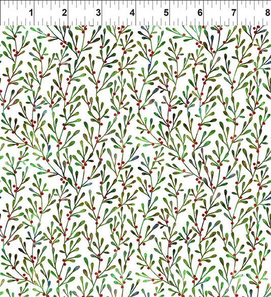 Winter Solstice II Branches White In the Beginning Fabric Cotton Fabric ITB-9WS-1