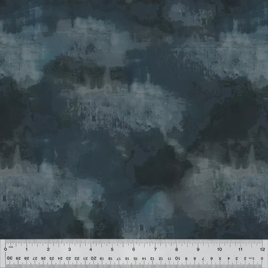 Winter Whisper Drift Midnight Whistler Studios Windham Fabrics Cotton Fabric WF-54683-8