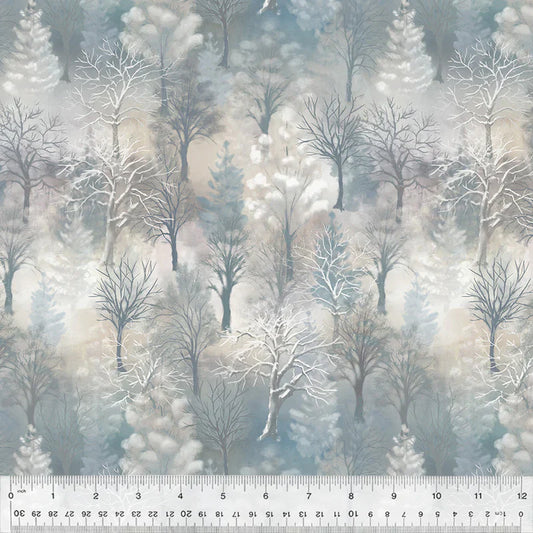 Winter Whisper Winter Woods Day Whistler Studios Windham Fabrics Cotton Fabric WF-54680-2