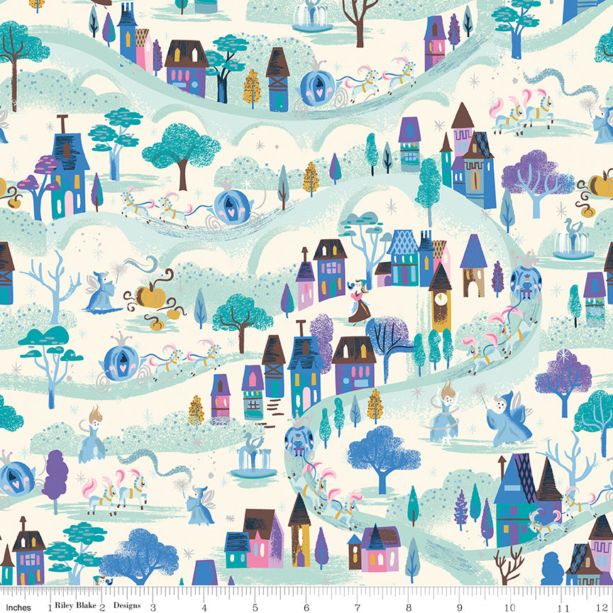 Wishes Moonlight Vintage White Sparkle Jill Howarth Riley Blake Cotton Fabric RB-SC18072-VINTAGEWHITE
