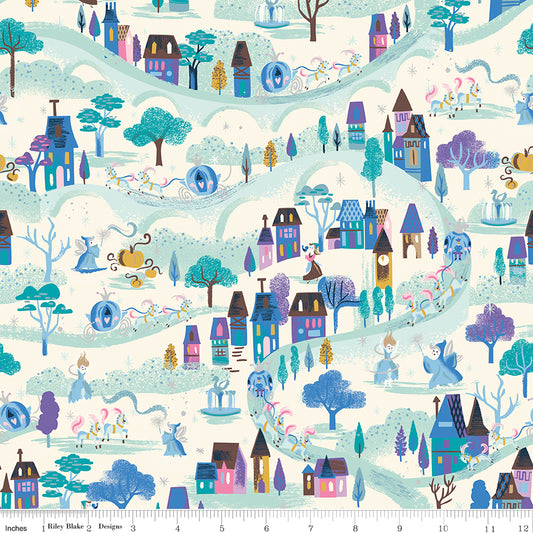 Wishes Moonlight Vintage White Sparkle Jill Howarth Riley Blake Cotton Fabric RB-SC18072-VINTAGEWHITE