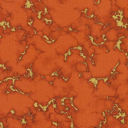 Wishwell: Silverstone Marble Metallic Adobe Vanessa Orange Lillrose & Linda Fitch Robert Kaufman Cotton Fabric