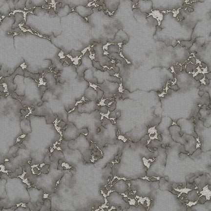 Wishwell Silverstone Marble Metallic Graphite Gray Vanessa Lillrose & Linda Fitch Robert Kaufman Cotton Fabric