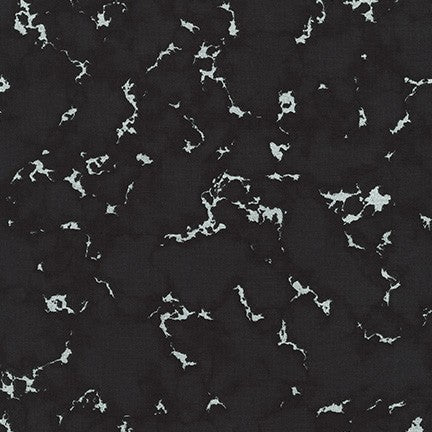 Wishwell Silverstone Marble Metallic Onyx Black Vanessa Lillrose & Linda Fitch Robert Kaufman Cotton Fabric