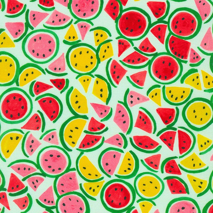 Wishwell Sweetness Melon Honeydew Mint Vanessa Lillrose & Linda Fitch Robert Kaufman Cotton Fabric