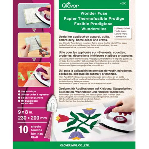 Wonder Fuse 9" x 8" 10ct 4090 Clover Needlecraft Sewing Notions