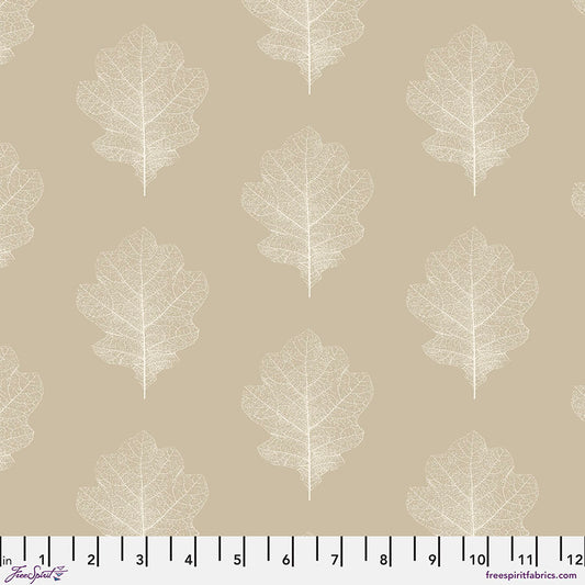 Woodland Blooms Oak Filigree Wheat Sanderson Free Spirit Cotton Fabric