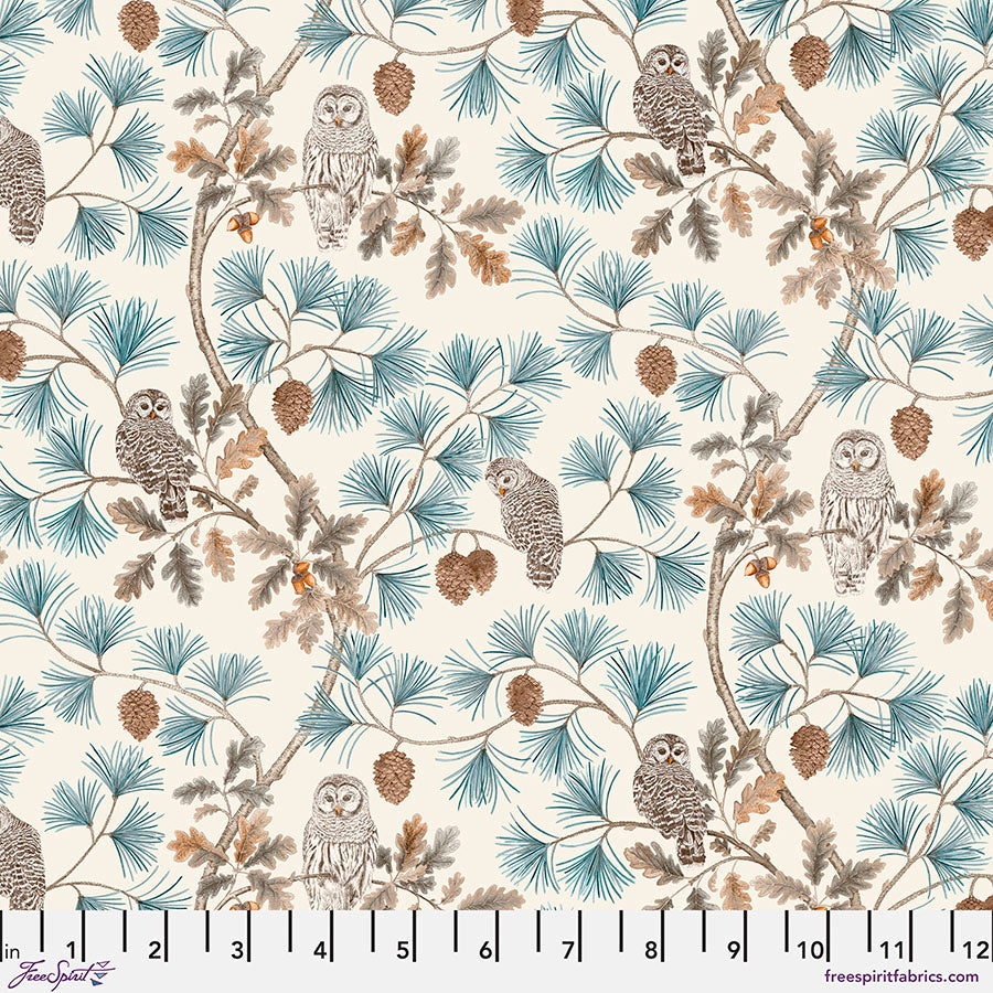 Woodland Blooms Sycamore Owlswick Linen Sanderson Free Spirit Cotton Fabric