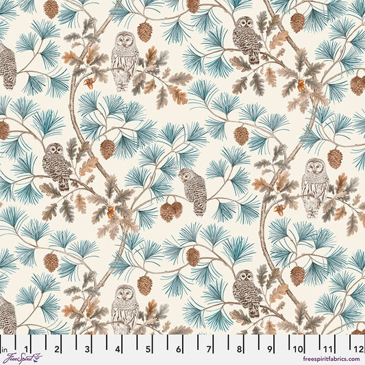 Woodland Blooms Sycamore Owlswick Linen Sanderson Free Spirit Cotton Fabric