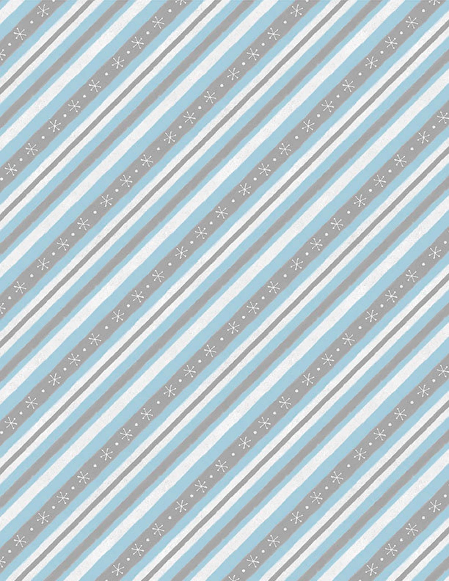 Woodland Gifts Diagonal Stripe Gray Aqua Makiko Wilmington Prints Cotton Fabric