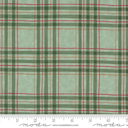 Woodland Winter Checks and Plaid Eucalyptus Green Deb Strain Moda Cotton Fabric