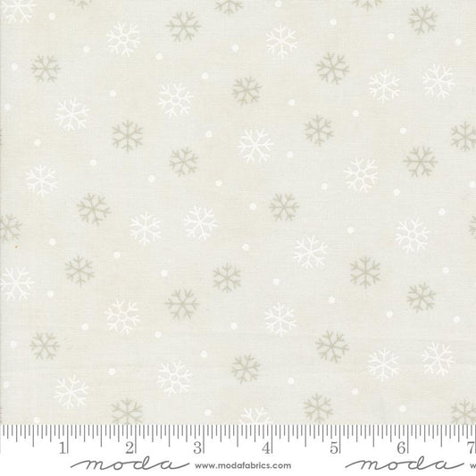 Woodland Winter Snowflakes Toss Dots Snowy White Deb Strain Moda Cotton Fabric